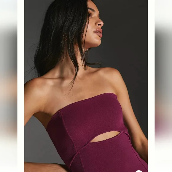 Anthropologie Maeve Ribbed Cutout Dress XL - Picture 5 of 5